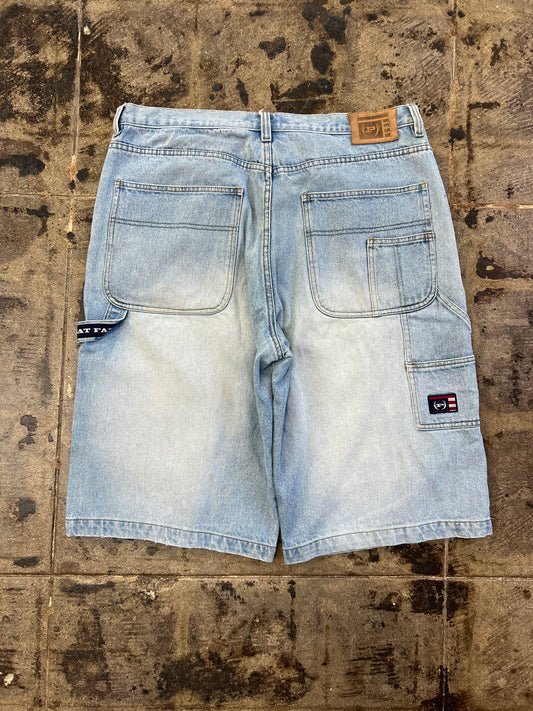 Vintage Baggy Light Wash Carpenter Denim Shorts