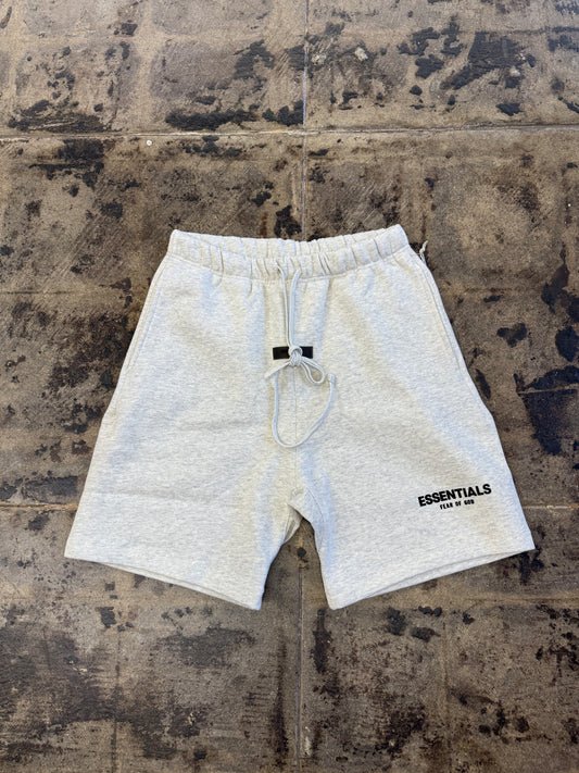 Fear of God Essentials Light Oatmeal Sweat Shorts
